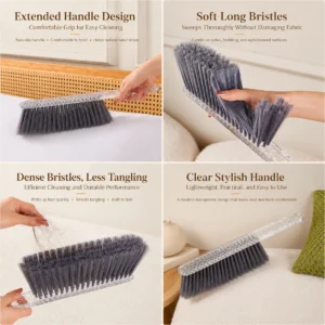 Clear Textured Handle with Hanging Hole Design