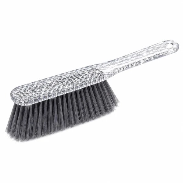 Luxury Style Bed Cleaning Brush with Clear Textured Handle