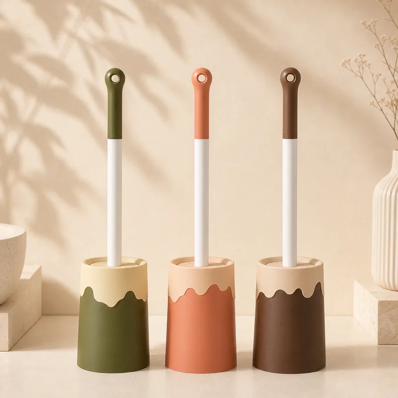 Ice cream toilet brush color collection