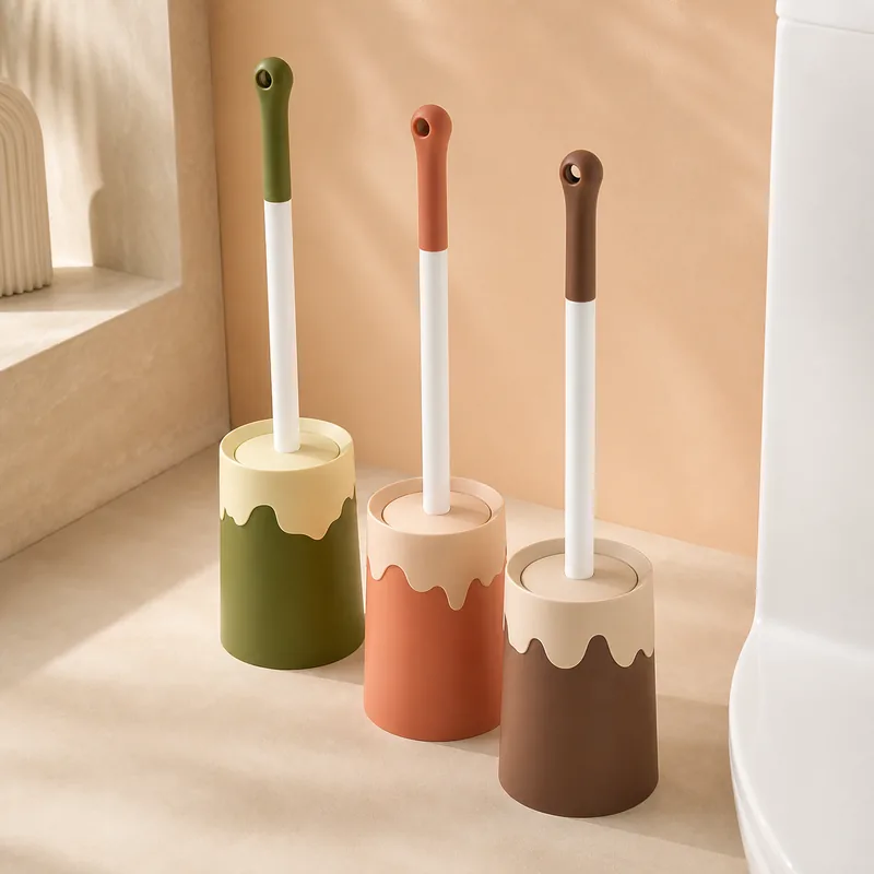 Cute ice cream toilet brush bathroom collection