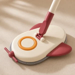 Blue kids airplane mop for Montessori pretend cleaning play