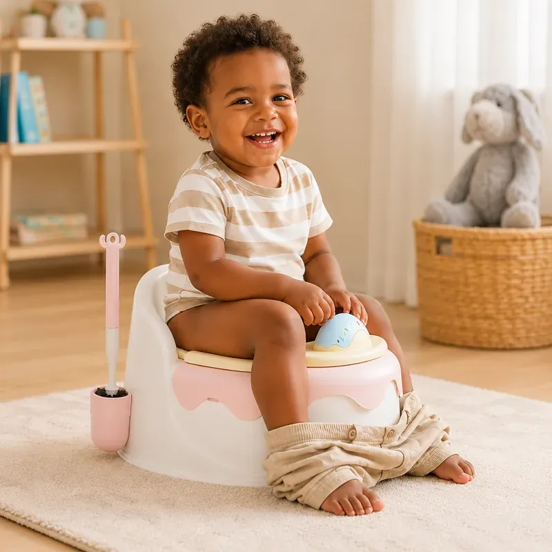 Black toddler potty chair