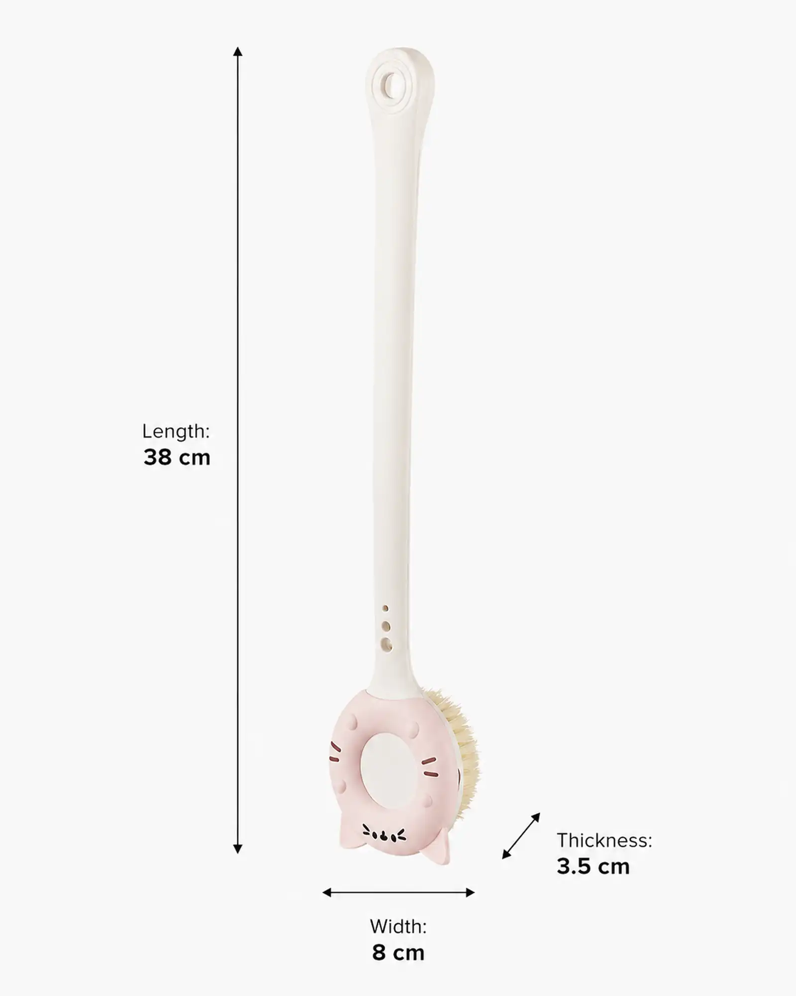 Cat bath brush size chart