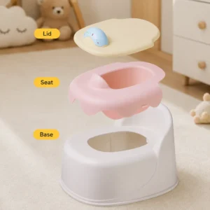 Toddler potty chair in Yellow & Pink color option