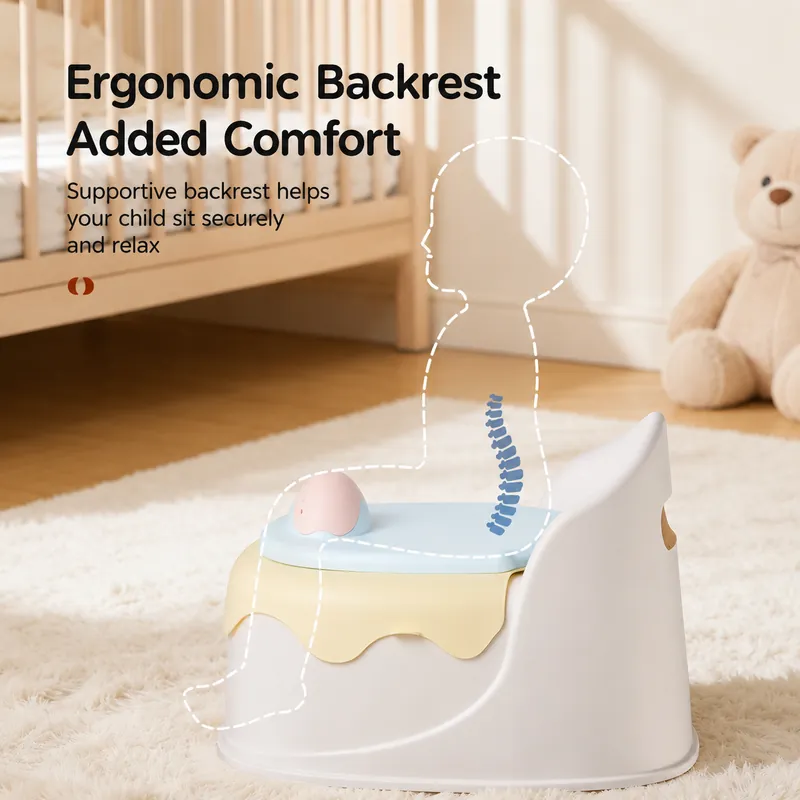 Toddler potty side detail